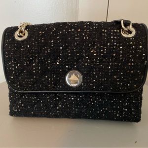 Black and sequin Kate Spade purse